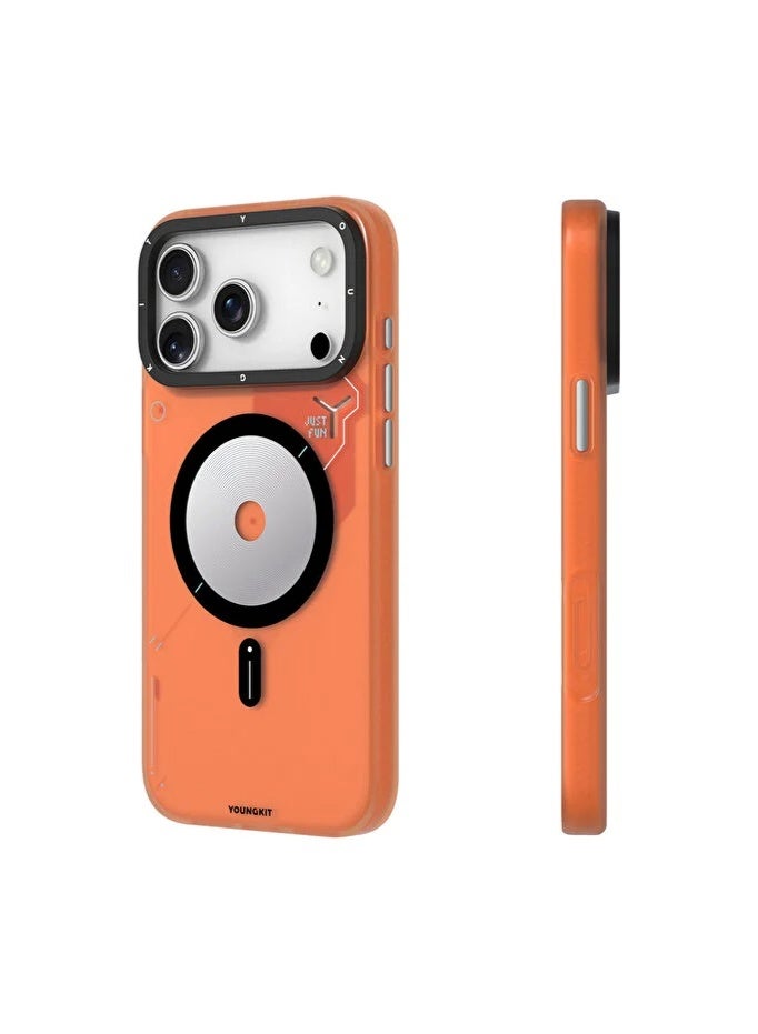 YOUNG KIT Youngkit Spy Series Magnetic Type For iPhone 17 Pro Max - Orange - Image 3